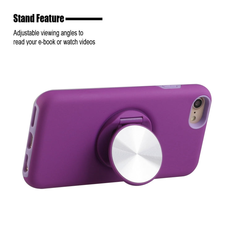 TPU+PC 2 in 1 Shockproof Case with Magnetic Round Car Holder For iPhone 7 Plus / 8 Plus