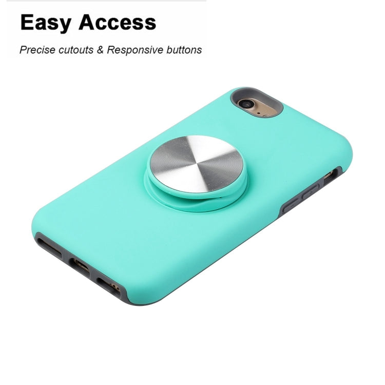 TPU+PC 2 in 1 Shockproof Case with Magnetic Round Car Holder For iPhone 7 Plus / 8 Plus