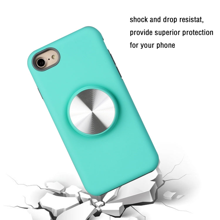 TPU+PC 2 in 1 Shockproof Case with Magnetic Round Car Holder For iPhone 7 Plus / 8 Plus