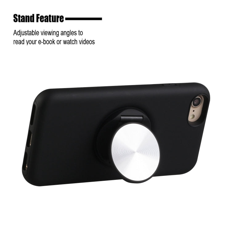 For iPhone SE 2022 / SE 2020 / 8 / 7 TPU+PC 2 in 1 Shockproof Case with Magnetic Round Car Holder