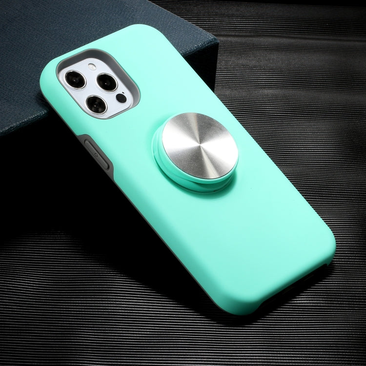 For iPhone 12 Pro Max TPU+PC 2 in 1 Shockproof Case with Magnetic Round Car Holder