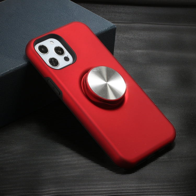 For iPhone 12 Pro Max TPU+PC 2 in 1 Shockproof Case with Magnetic Round Car Holder