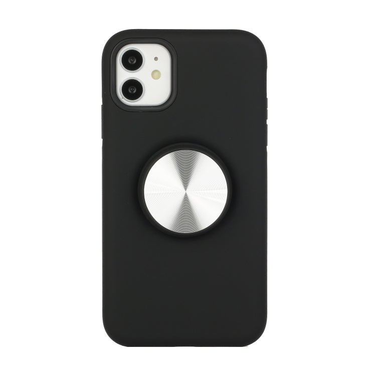 For iPhone 11 TPU+PC 2 in 1 Shockproof Case with Magnetic Round Car Holder