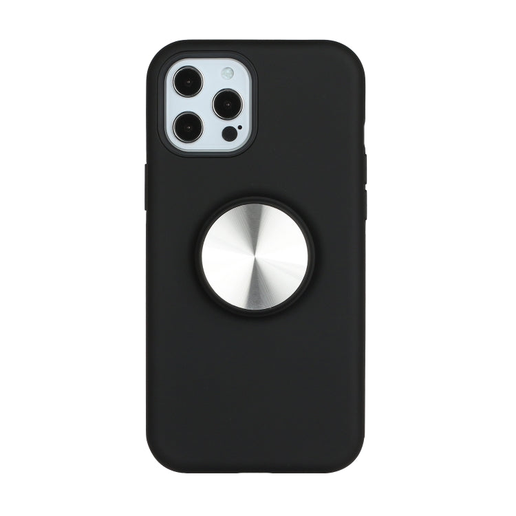 For iPhone 11 Pro Max TPU+PC 2 in 1 Shockproof Case with Magnetic Round Car Holder