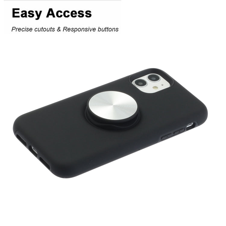 For iPhone 12 mini TPU+PC 2 in 1 Shockproof Case with Magnetic Round Car Holder