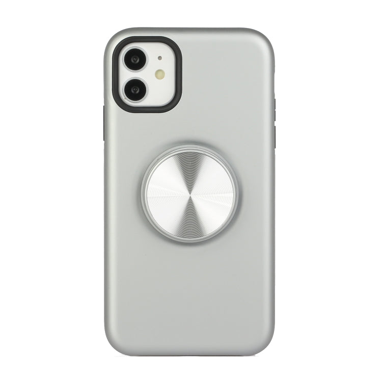 For iPhone 12 mini TPU+PC 2 in 1 Shockproof Case with Magnetic Round Car Holder