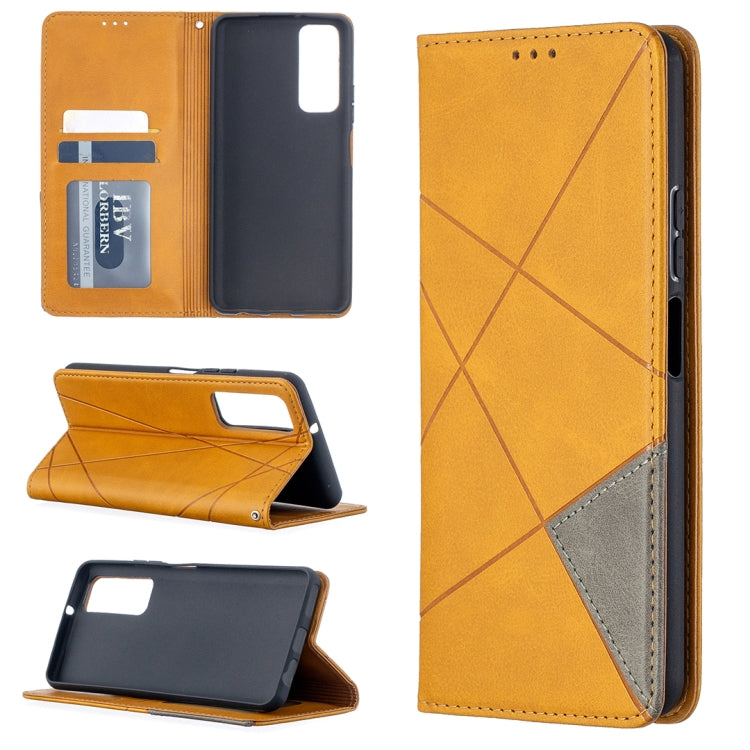 For Huawei P smart 2021 / Y7a Prismatic Invisible Magnetic Horizontal Flip Leather Case with Holder & Card Slots & Photo Frame