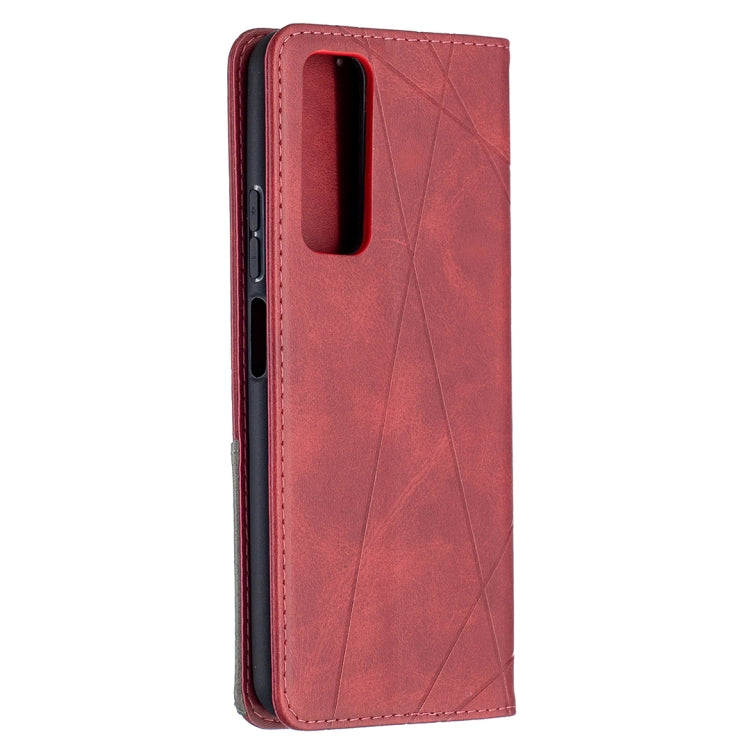 For Huawei P smart 2021 / Y7a Prismatic Invisible Magnetic Horizontal Flip Leather Case with Holder & Card Slots & Photo Frame