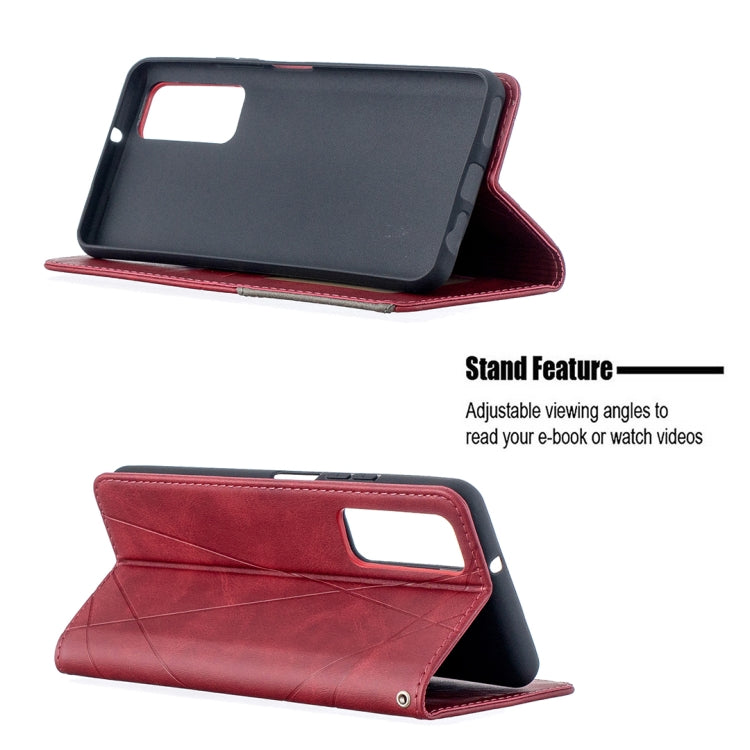 For Huawei P smart 2021 / Y7a Prismatic Invisible Magnetic Horizontal Flip Leather Case with Holder & Card Slots & Photo Frame