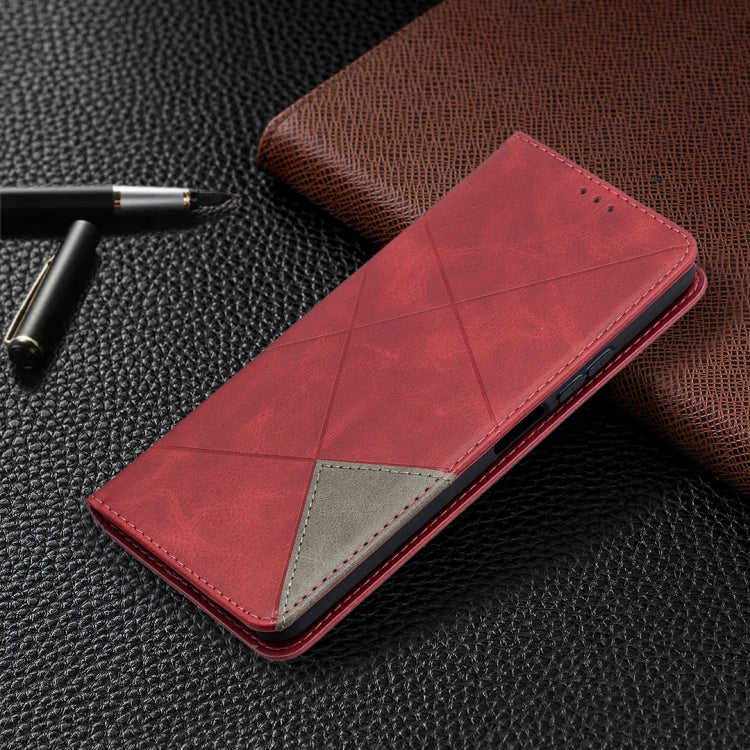 For Huawei P smart 2021 / Y7a Prismatic Invisible Magnetic Horizontal Flip Leather Case with Holder & Card Slots & Photo Frame
