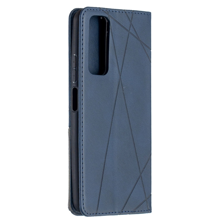 For Huawei P smart 2021 / Y7a Prismatic Invisible Magnetic Horizontal Flip Leather Case with Holder & Card Slots & Photo Frame