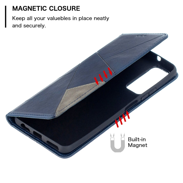 For Huawei P smart 2021 / Y7a Prismatic Invisible Magnetic Horizontal Flip Leather Case with Holder & Card Slots & Photo Frame
