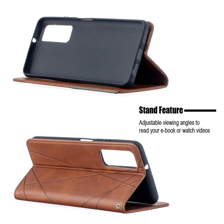 For Huawei P smart 2021 / Y7a Prismatic Invisible Magnetic Horizontal Flip Leather Case with Holder & Card Slots & Photo Frame