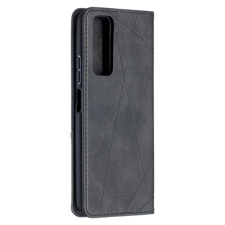 For Huawei P smart 2021 / Y7a Prismatic Invisible Magnetic Horizontal Flip Leather Case with Holder & Card Slots & Photo Frame