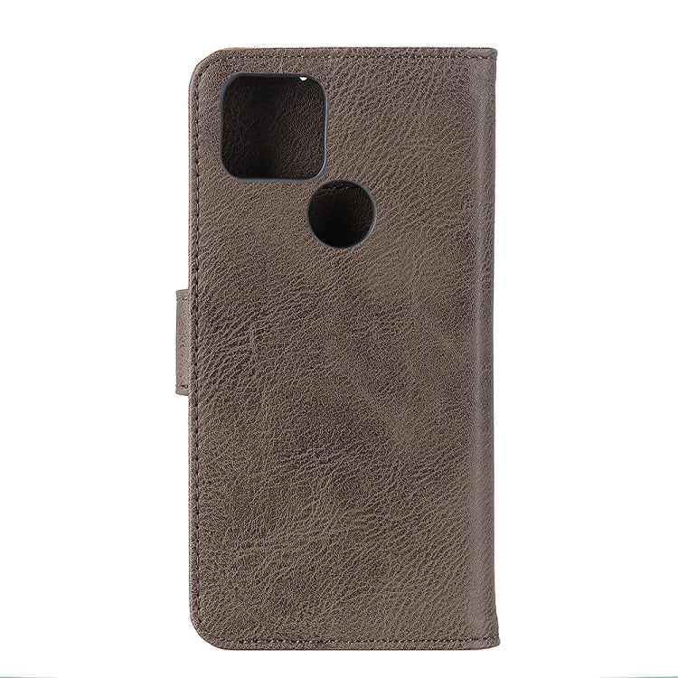 For OPPO A15 KHAZNEH Cowhide Texture Horizontal Flip Leather Case with Holder & Card Slots & Wallet
