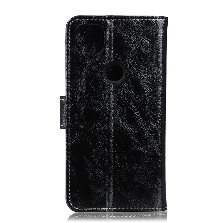 Retro Crazy Horse Texture Horizontal Flip Leather Case with Holder & Card Slots & Photo Frame & Wallet For OPPO A15