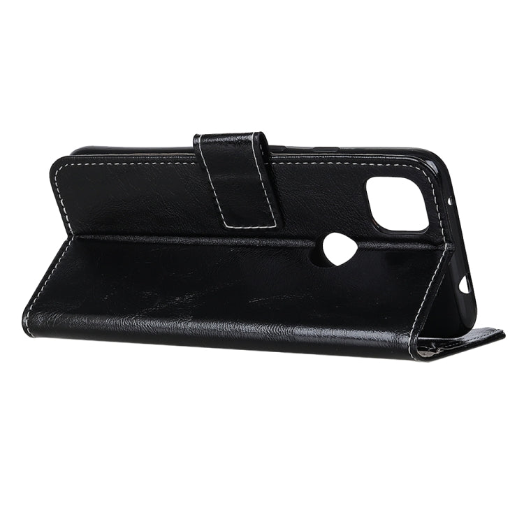 Retro Crazy Horse Texture Horizontal Flip Leather Case with Holder & Card Slots & Photo Frame & Wallet For OPPO A15