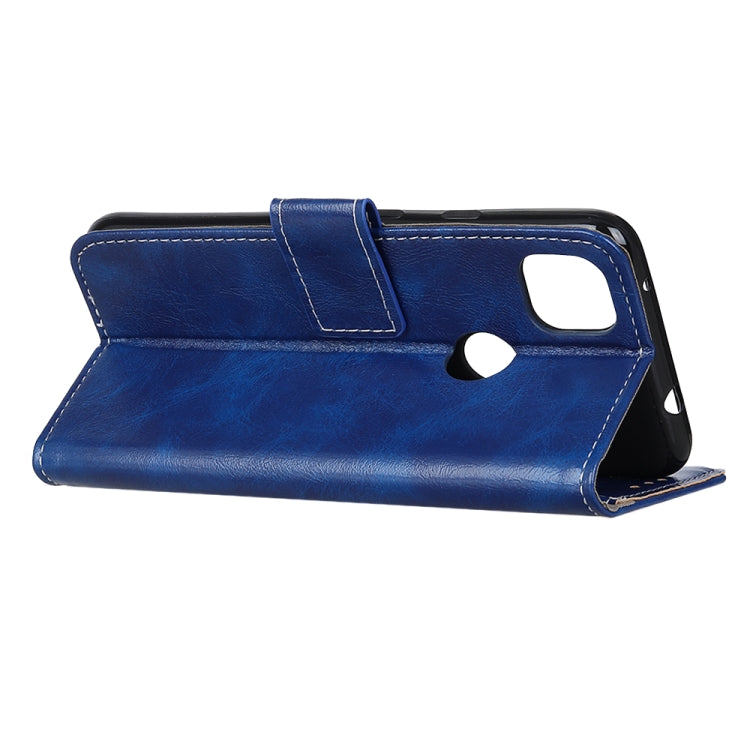 Retro Crazy Horse Texture Horizontal Flip Leather Case with Holder & Card Slots & Photo Frame & Wallet For OPPO A15