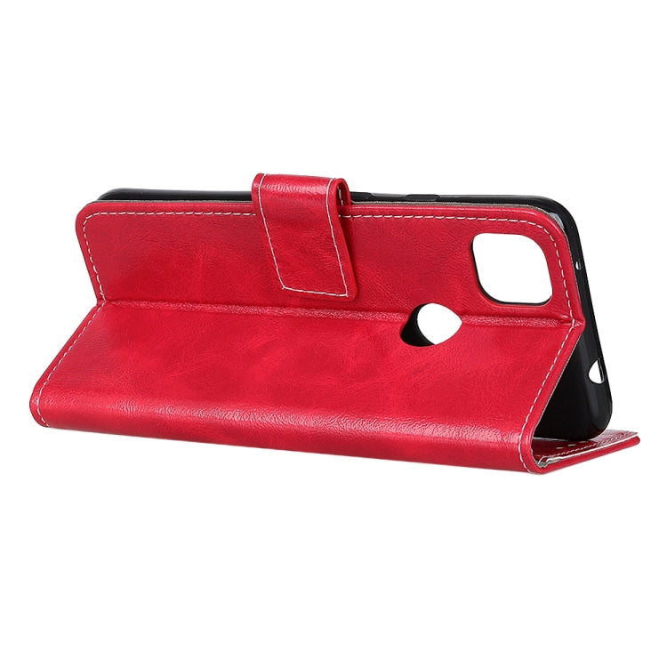 Retro Crazy Horse Texture Horizontal Flip Leather Case with Holder & Card Slots & Photo Frame & Wallet For OPPO A15