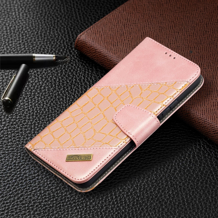 For Huawei P smart 2021 / Y7a Matching Color Crocodile Texture Horizontal Flip PU Leather Case with Wallet & Holder & Card Slots