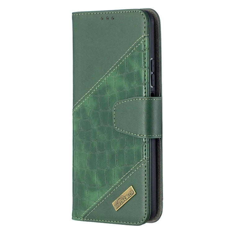 For Huawei P smart 2021 / Y7a Matching Color Crocodile Texture Horizontal Flip PU Leather Case with Wallet & Holder & Card Slots