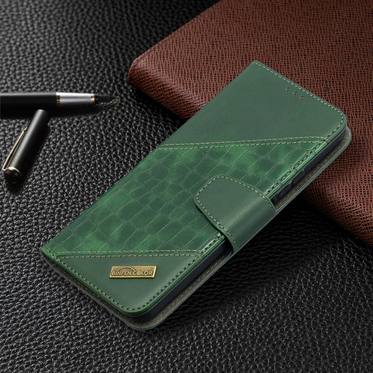 For Huawei P smart 2021 / Y7a Matching Color Crocodile Texture Horizontal Flip PU Leather Case with Wallet & Holder & Card Slots