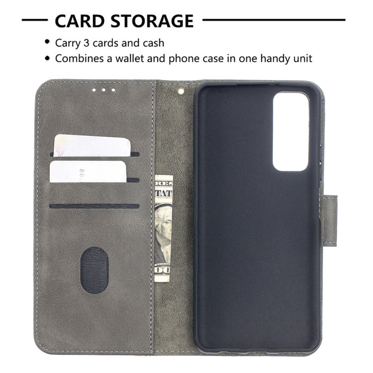 For Huawei P smart 2021 / Y7a Matching Color Crocodile Texture Horizontal Flip PU Leather Case with Wallet & Holder & Card Slots
