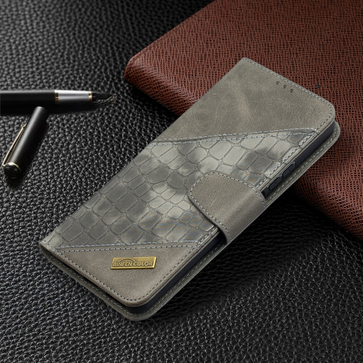 For Huawei P smart 2021 / Y7a Matching Color Crocodile Texture Horizontal Flip PU Leather Case with Wallet & Holder & Card Slots