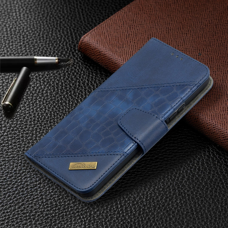 For Huawei P smart 2021 / Y7a Matching Color Crocodile Texture Horizontal Flip PU Leather Case with Wallet & Holder & Card Slots