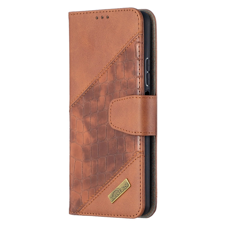 For Huawei P smart 2021 / Y7a Matching Color Crocodile Texture Horizontal Flip PU Leather Case with Wallet & Holder & Card Slots