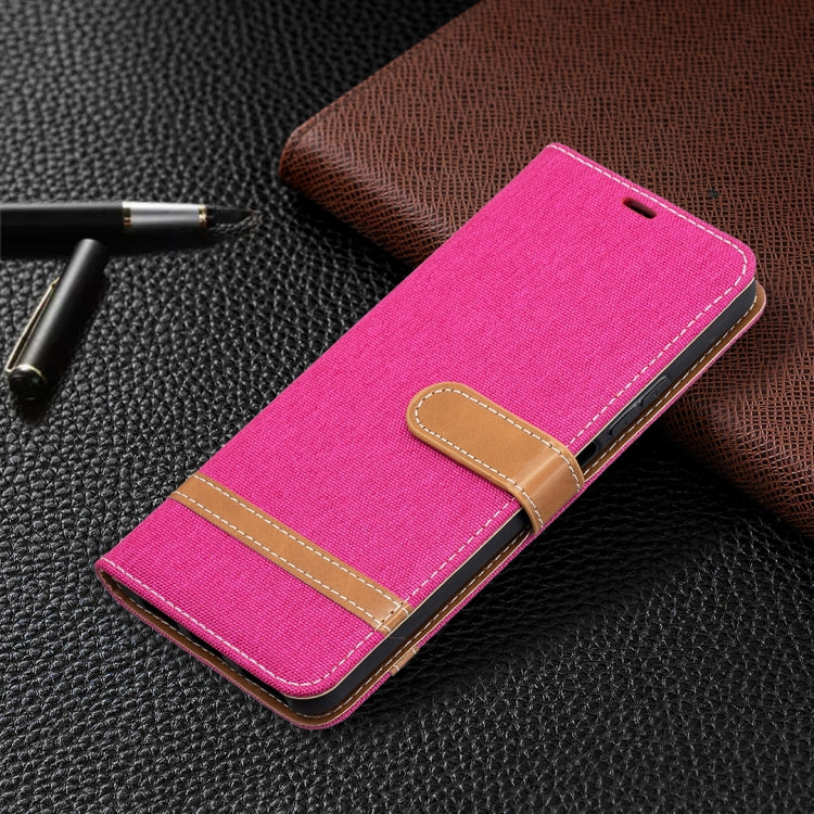 For Huawei P smart 2021 / Y7a Lite Color Matching Denim Texture Horizontal Flip Leather Case with Holder & Card Slots & Wallet & Lanyard