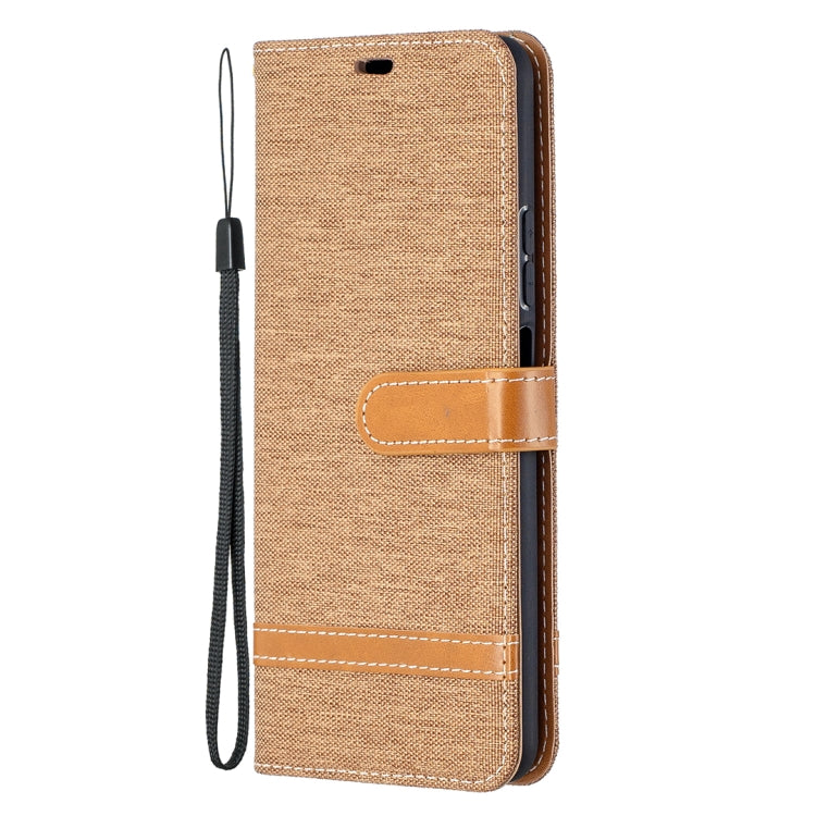 For Huawei P smart 2021 / Y7a Lite Color Matching Denim Texture Horizontal Flip Leather Case with Holder & Card Slots & Wallet & Lanyard