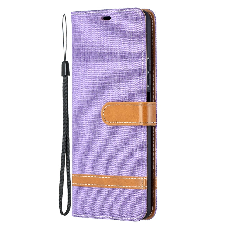 For Huawei P smart 2021 / Y7a Lite Color Matching Denim Texture Horizontal Flip Leather Case with Holder & Card Slots & Wallet & Lanyard