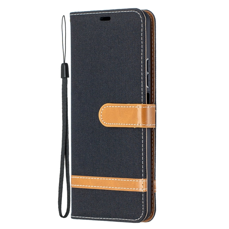 For Huawei P smart 2021 / Y7a Lite Color Matching Denim Texture Horizontal Flip Leather Case with Holder & Card Slots & Wallet & Lanyard