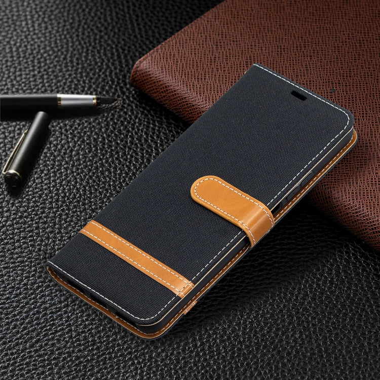 For Huawei P smart 2021 / Y7a Lite Color Matching Denim Texture Horizontal Flip Leather Case with Holder & Card Slots & Wallet & Lanyard