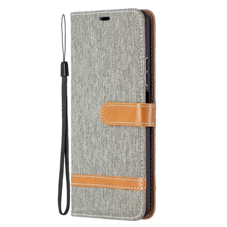 For Huawei P smart 2021 / Y7a Lite Color Matching Denim Texture Horizontal Flip Leather Case with Holder & Card Slots & Wallet & Lanyard