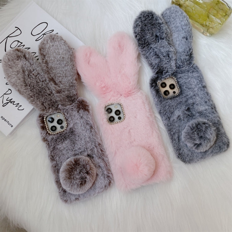 For iPhone 11 Pro Max Plush Rabbit Soft TPU Protective Case