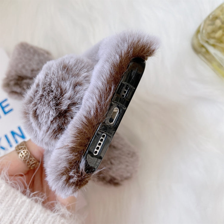For iPhone 11 Pro Max Plush Rabbit Soft TPU Protective Case