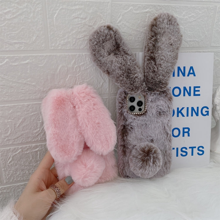 For iPhone 11 Pro Max Plush Rabbit Soft TPU Protective Case