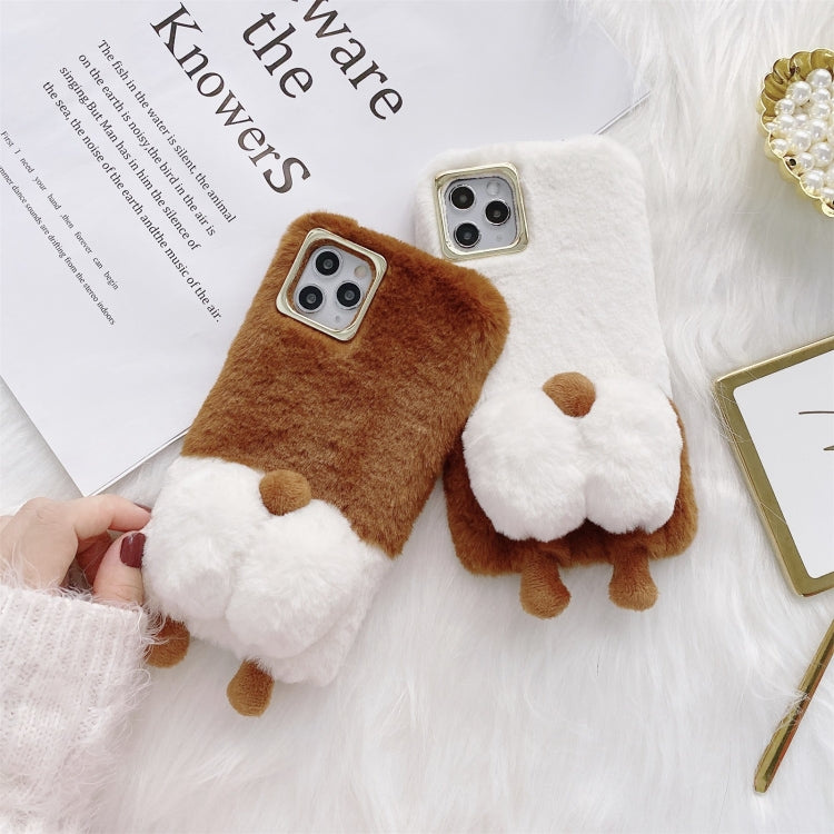 For iPhone 11 Pro Corgi Butt Plush TPU Protective Case