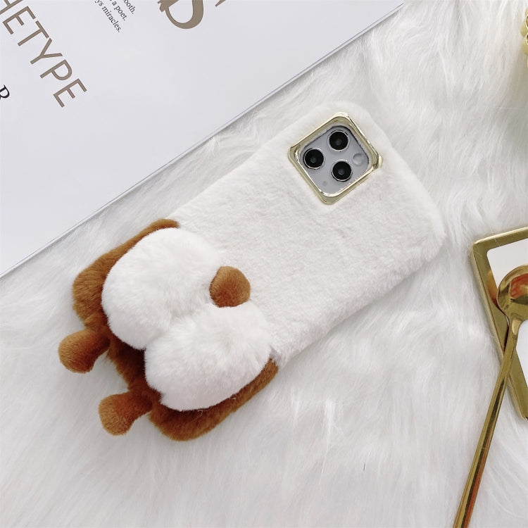 For iPhone 11 Pro Corgi Butt Plush TPU Protective Case