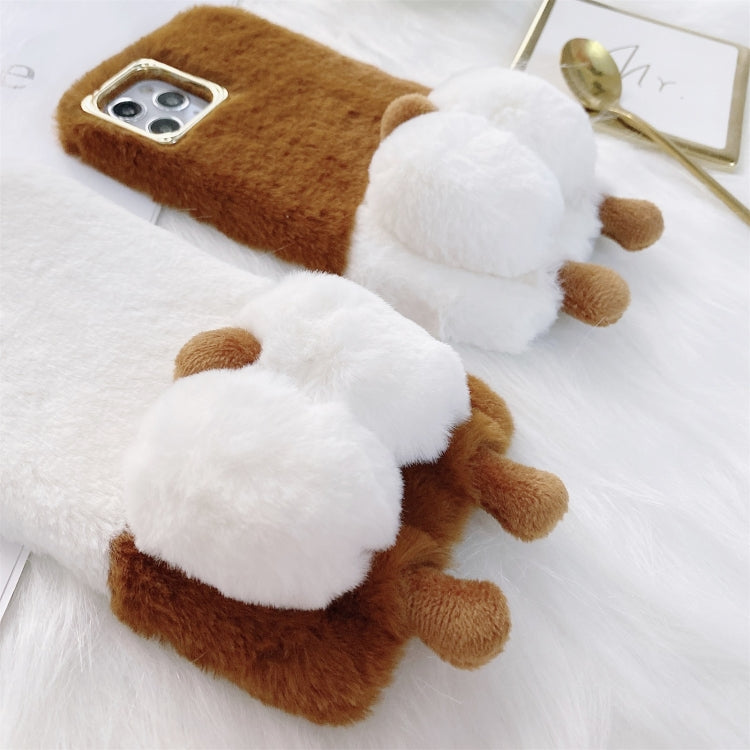For iPhone 11 Corgi Butt Plush TPU Protective Case