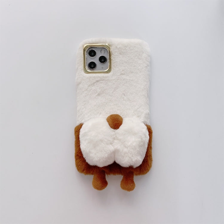 For iPhone 12 / 12 Pro Corgi Butt Plush TPU Protective Case