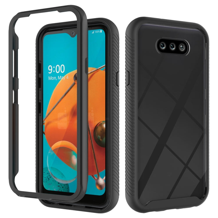For LG K31 Starry Sky Solid Color Series Shockproof PC + TPU Protective Case
