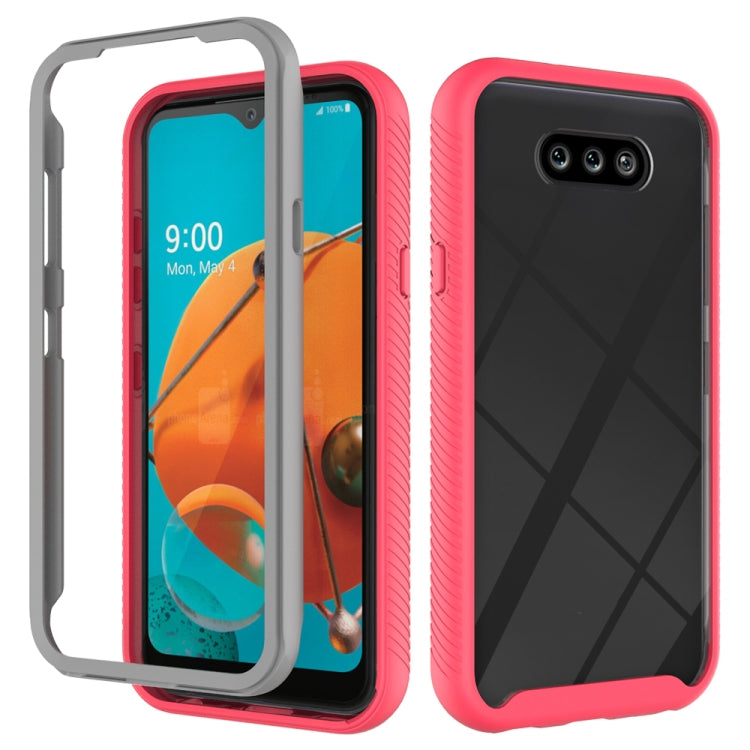 For LG K31 Starry Sky Solid Color Series Shockproof PC + TPU Protective Case