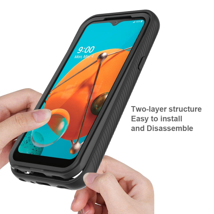For LG K31 Starry Sky Solid Color Series Shockproof PC + TPU Protective Case