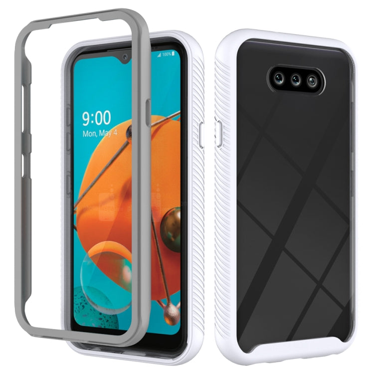 For LG K31 Starry Sky Solid Color Series Shockproof PC + TPU Protective Case