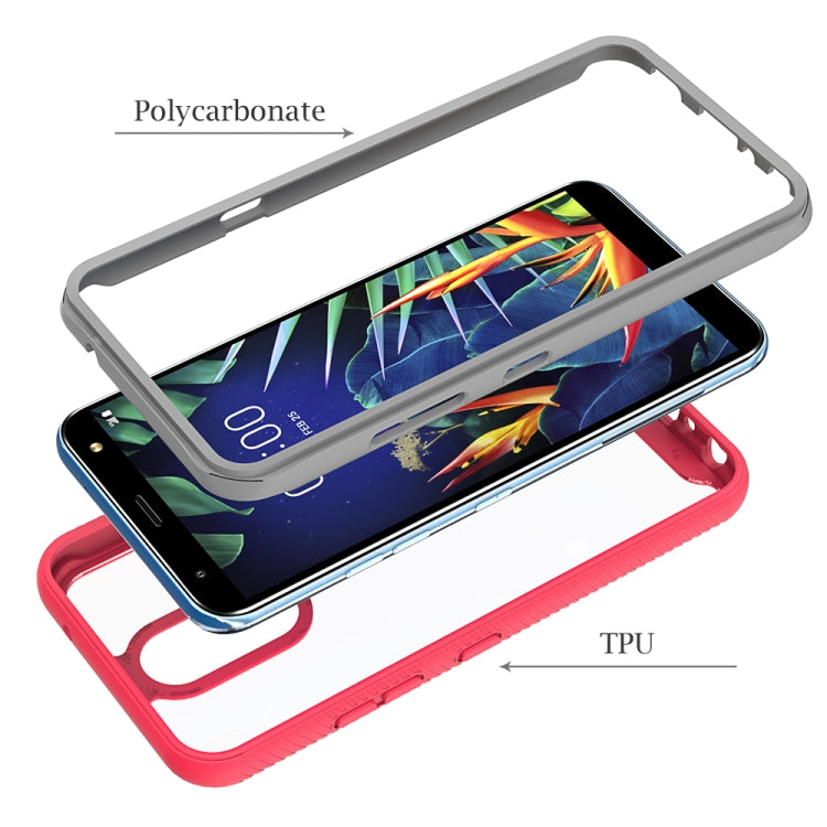 For LG K40 Starry Sky Solid Color Series Shockproof PC + TPU Protective Case