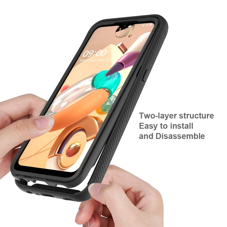 For LG K41S Starry Sky Solid Color Series Shockproof PC + TPU Protective Case