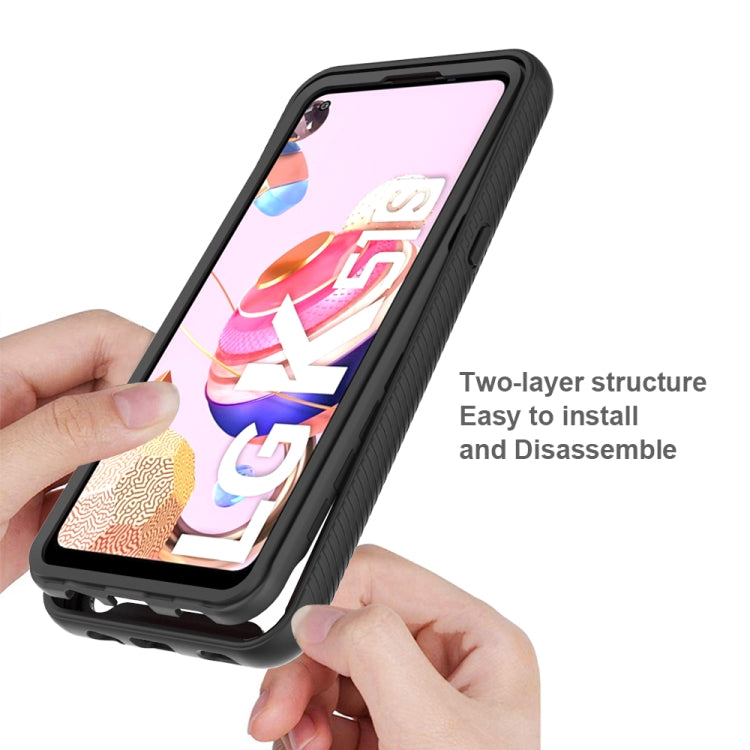 For LG K51S Starry Sky Solid Color Series Shockproof PC + TPU Protective Case